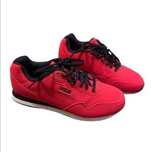 Red Fila shoes new condition without tags size 8